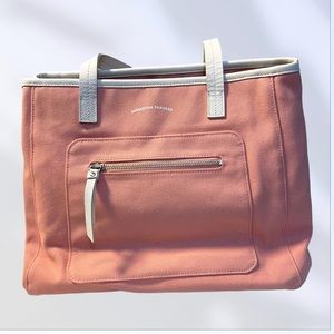 Samantha Thavasa melon crossbody tote bag with detachable zipper pocket